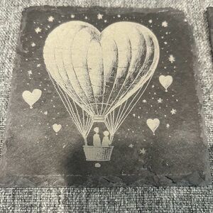 Heart Hot Air Balloon Coaster